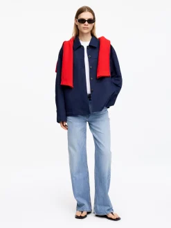 Overshirt aus Leinen und Baumwolle