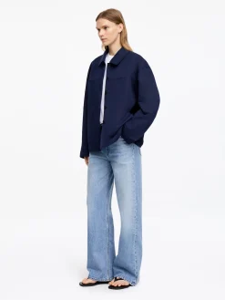 Overshirt aus Leinen und Baumwolle