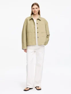 Overshirt aus Leinen und Baumwolle