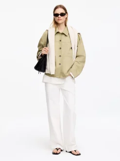 Overshirt aus Leinen und Baumwolle
