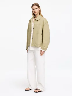 Overshirt aus Leinen und Baumwolle