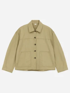 Overshirt aus Leinen und Baumwolle