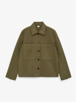 Overshirt aus Leinenmix