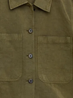 Overshirt aus Leinenmix