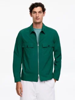 Overshirt aus Lyocell-Mischung