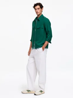 Overshirt aus Lyocell-Mischung