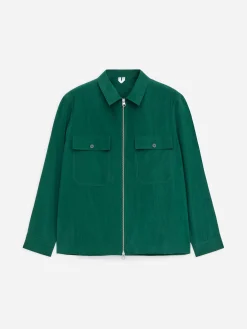 Overshirt aus Lyocell-Mischung