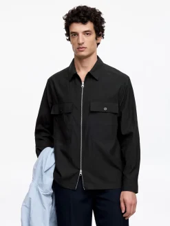 Overshirt aus Lyocell-Mischung