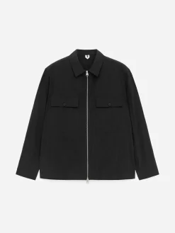 Overshirt aus Lyocell-Mischung