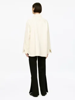 Overshirt aus Satin