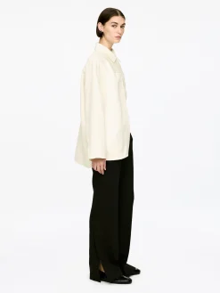 Overshirt aus Satin