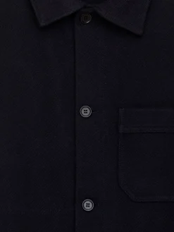 Overshirt aus Wollmischung