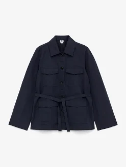 Overshirt mit Gürtel