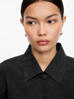 Overshirt mit Knotendetails