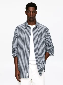 Oversized-Hemd aus Popeline