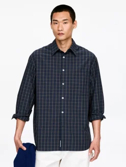 Oversized-Hemd aus Popeline