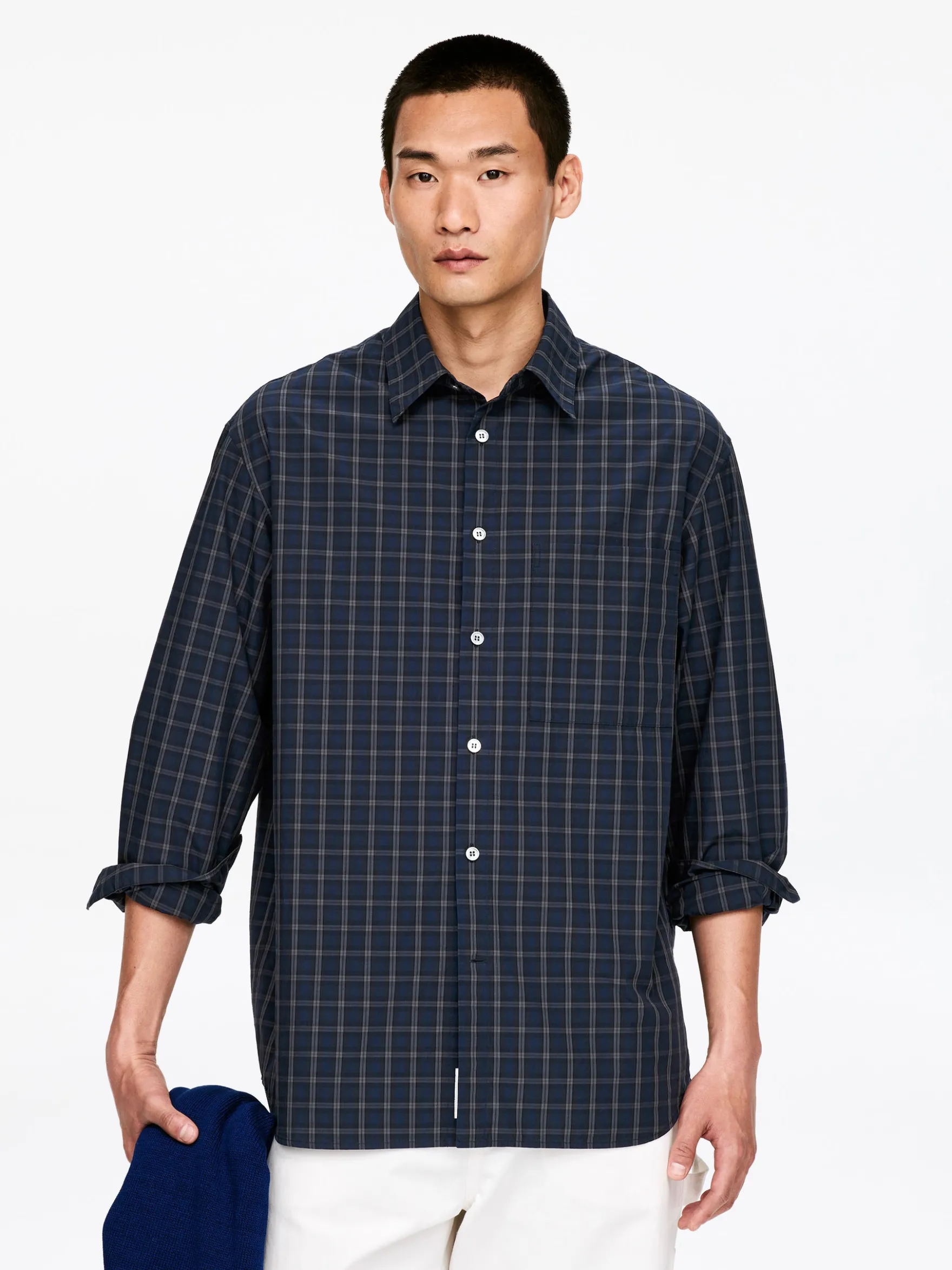 Oversized-Hemd aus Popeline