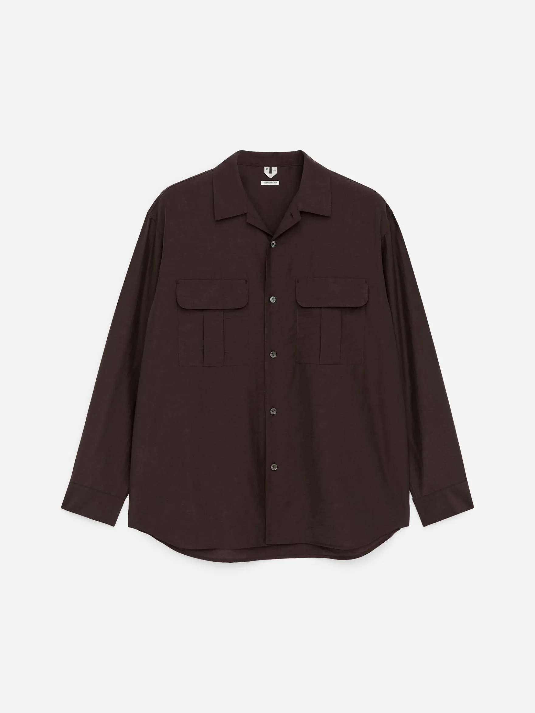 Oversize-Hemd aus Lyocell-Mischung