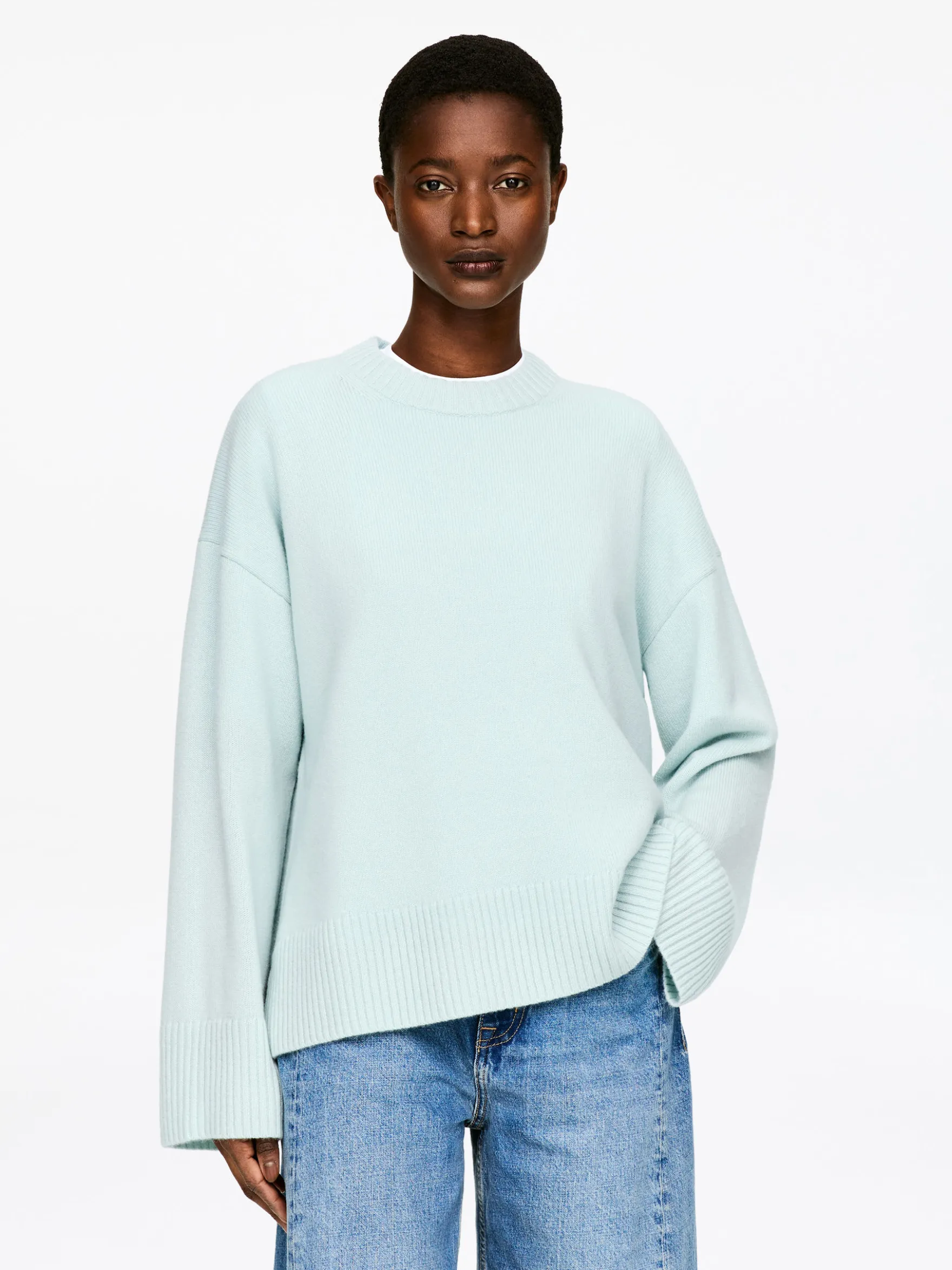 Oversize-Pullover aus reinem Kaschmir
