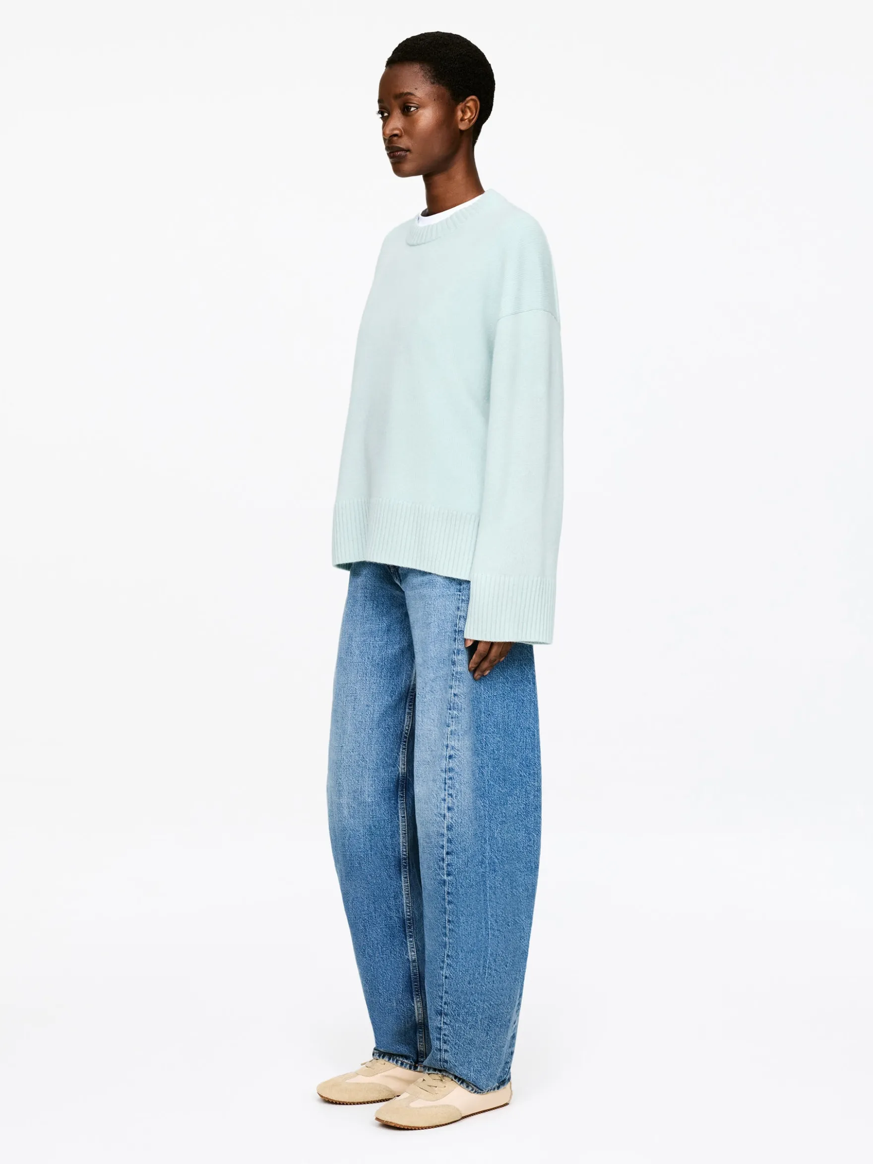 Oversize-Pullover aus reinem Kaschmir