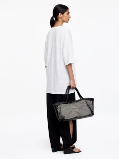 Oversize-T-Shirt aus Leinen