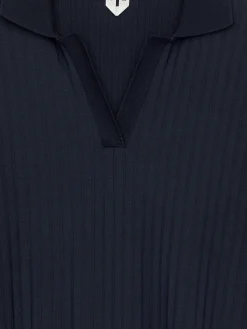 Polokleid aus Rippstrick
