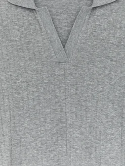 Polokleid aus Rippstrick