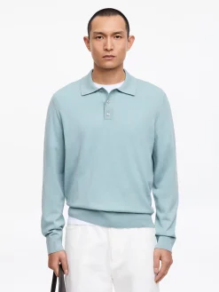 Polopullover aus Merinowolle