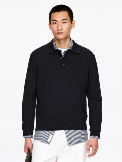 Polopullover aus Merinowolle