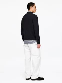 Polopullover aus Merinowolle