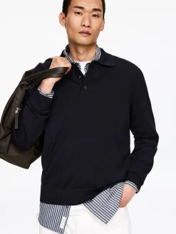 Polopullover aus Merinowolle