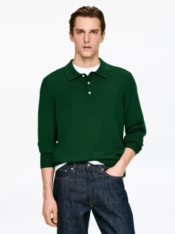 Polopullover aus Merinowolle