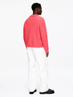 Poloshirt aus Alpakawolle und Wolle
