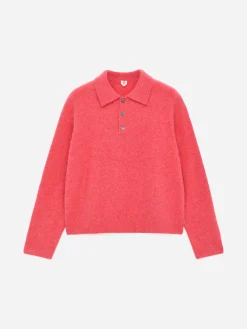 Poloshirt aus Alpakawolle und Wolle