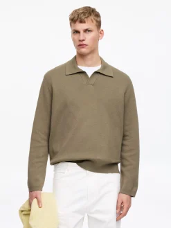 Poloshirt aus Baumwolle und Seide