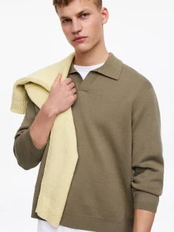 Poloshirt aus Baumwolle und Seide