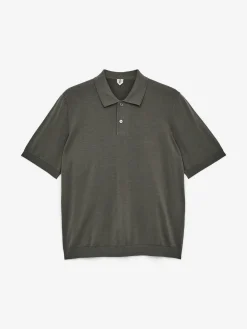 Poloshirt aus Baumwolle und Seide
