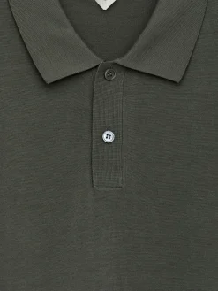 Poloshirt aus Baumwolle und Seide