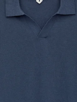 Poloshirt aus Baumwoll-Leinen