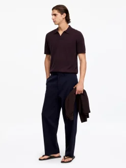 Poloshirt aus Baumwoll-Leinen