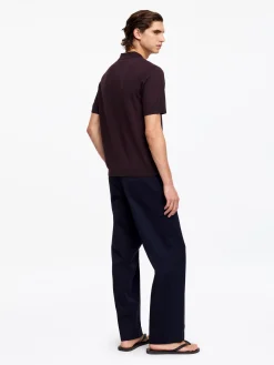 Poloshirt aus Baumwoll-Leinen