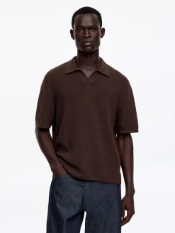 Poloshirt aus Baumwoll-Leinen