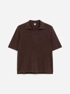 Poloshirt aus Baumwoll-Leinen
