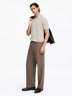 Poloshirt aus Baumwoll-Leinen