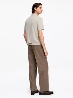 Poloshirt aus Baumwoll-Leinen