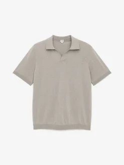 Poloshirt aus Baumwoll-Leinen