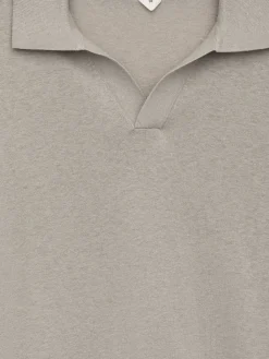 Poloshirt aus Baumwoll-Leinen