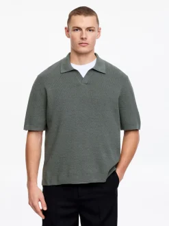 Poloshirt aus Baumwoll-Leinen