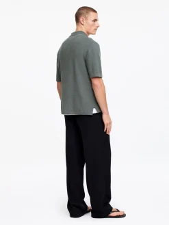 Poloshirt aus Baumwoll-Leinen