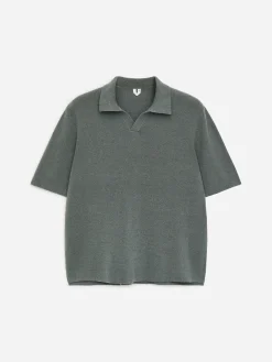 Poloshirt aus Baumwoll-Leinen